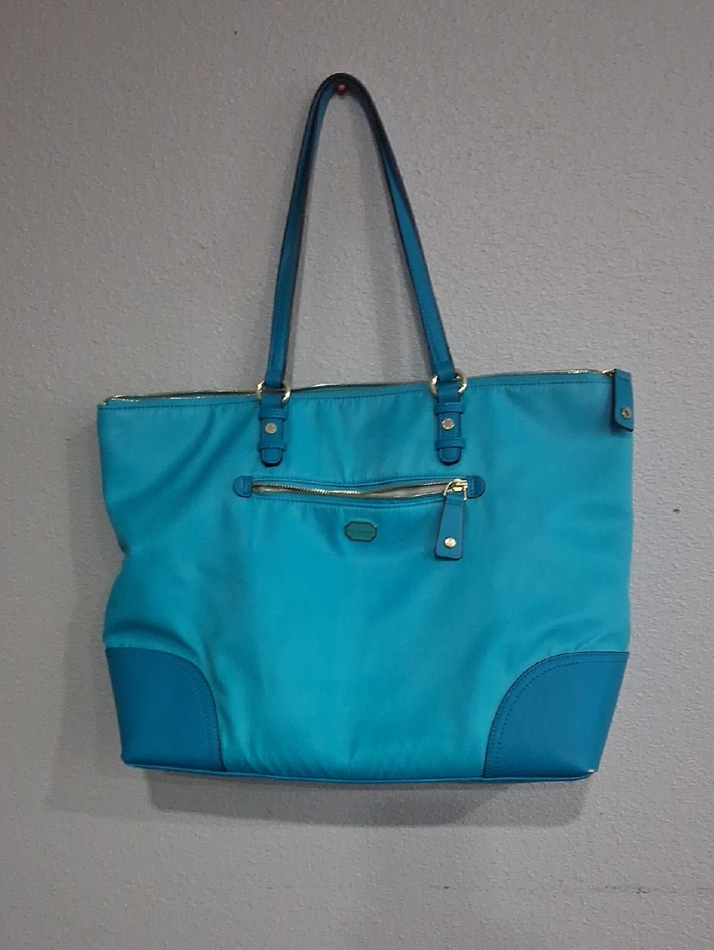 Kate Laudry Eegant Teal Tote Bag
